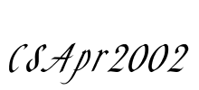 CSApr2002 Font Image