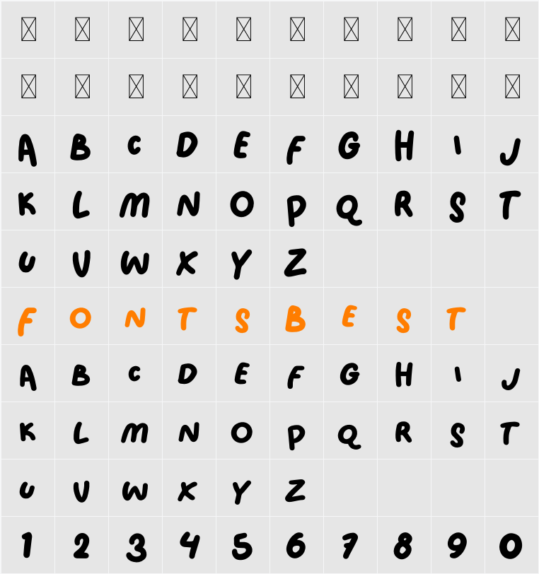 Bakery Home Free Trial Character Map