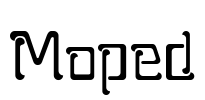 Moped Font Image