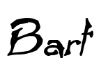 Bart Font Image