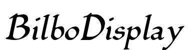 BilboDisplay Font Image