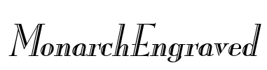 MonarchEngraved Font Image