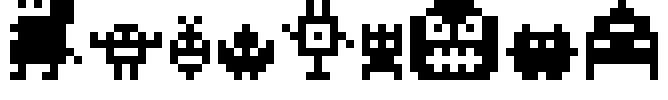 MonstaPix Font Image