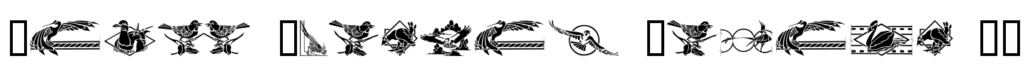 Bird Stencil Design II Font Image