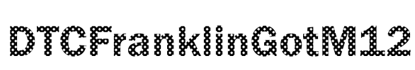 DTCFranklinGotM12 Font Image