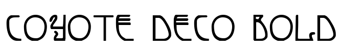 Coyote Deco Bold