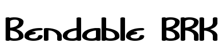 Bendable BRK Font Image