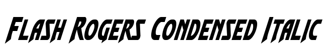 Flash Rogers Condensed Italic