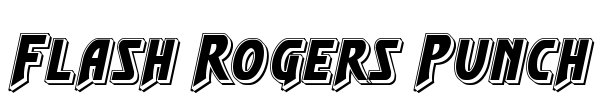 Flash Rogers Punch Font Image