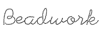 Beadwork Font Image