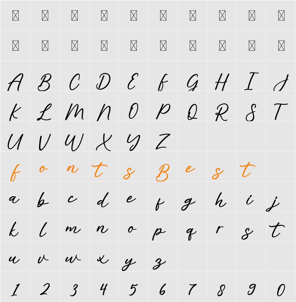 Alisha Character Map