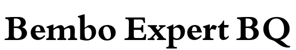Bembo Expert BQ Font Image