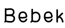 Bebek Font Image