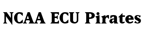 NCAA ECU Pirates Font Image