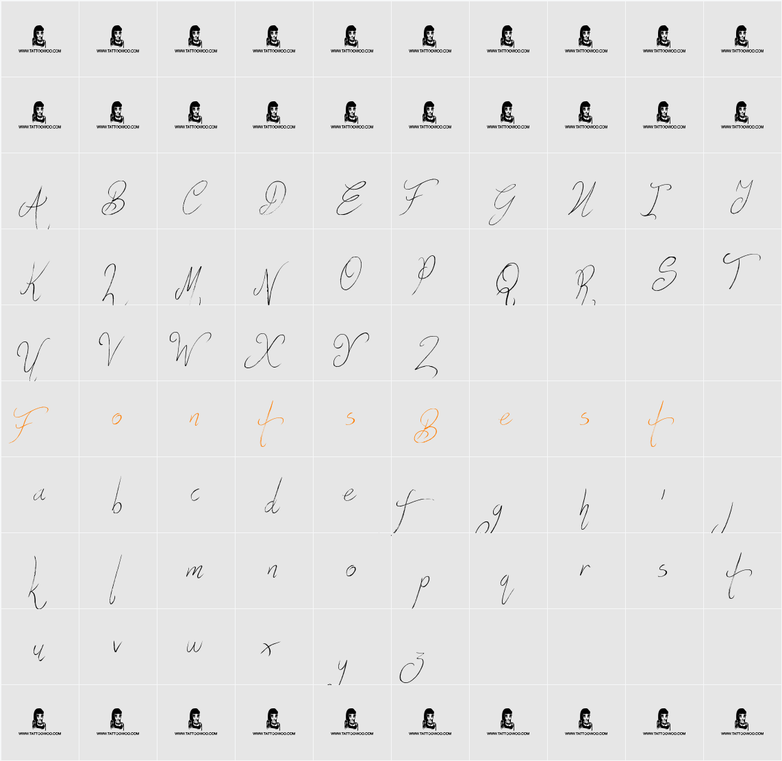 Fun Things Character Map
