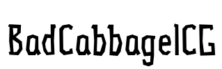 BadCabbageICG Font Image