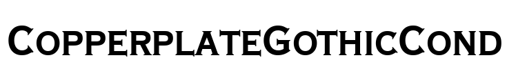 CopperplateGothicCond Font Image