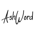 AshWord Font Image