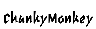 ChunkyMonkey Font Image