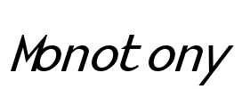 Monotony Font Image