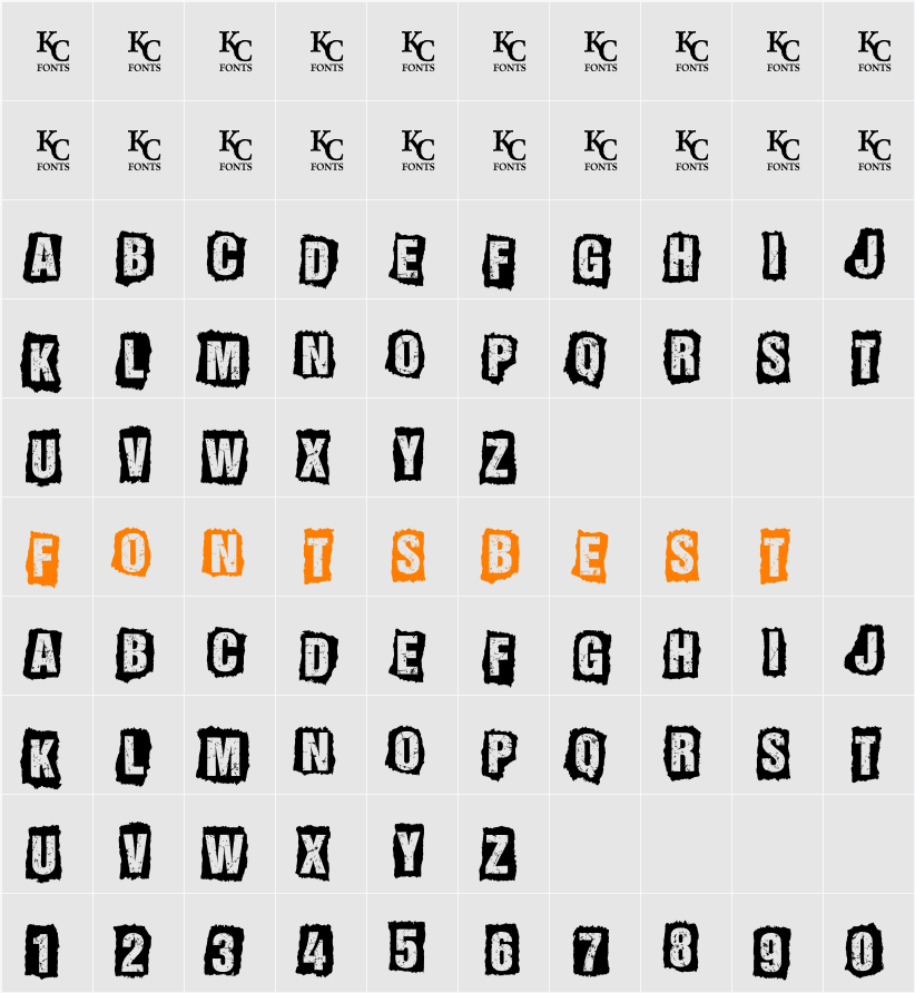ALL AGES Character Map
