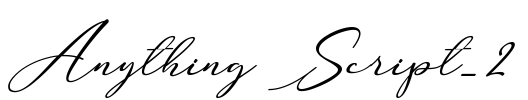 Anything Script_2 Font Image