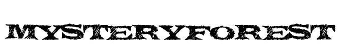 MysteryForest Font Image