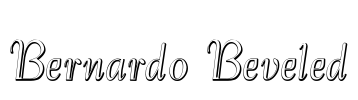 Bernardo Beveled Font Image