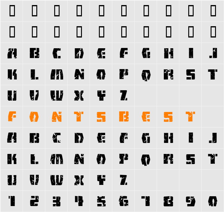 FireFight BB Character Map
