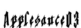 Applesauce03 Font Image
