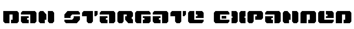 Dan Stargate Expanded Font Image