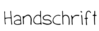 Handschrift Font Image