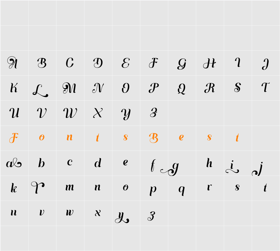 Ayulia Molga Demo Character Map