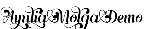 Ayulia Molga Demo Font Image