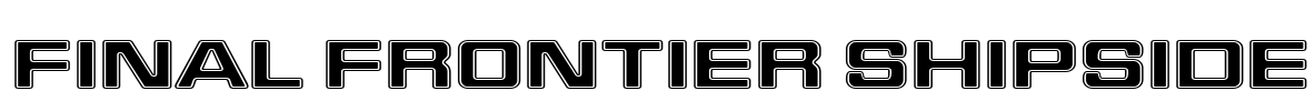 Final Frontier Shipside Font Image