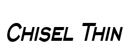 Chisel Thin Font Image