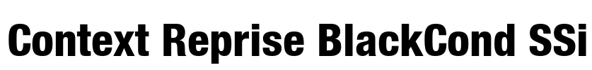 Context Reprise BlackCond SSi Font Image
