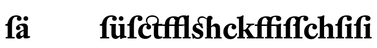 DTL Fleischmann Font Image