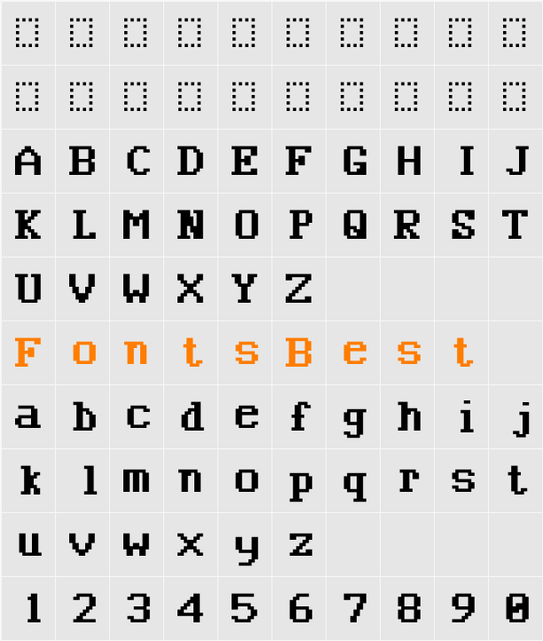 BN CUWord Character Map