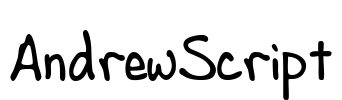 AndrewScript Font Image