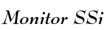 Monitor SSi Font Image