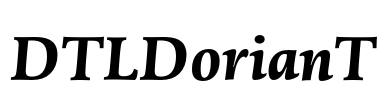 DTLDorianT Font Image