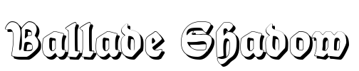 Ballade Shadow Font Image