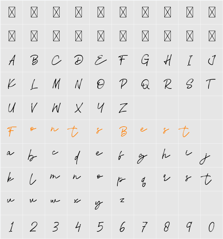Atalla Character Map