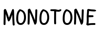Monotone Font Image