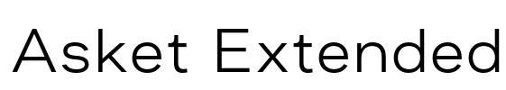 Asket Extended Font Image
