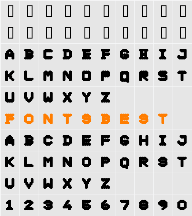 DS Ticket75 Character Map