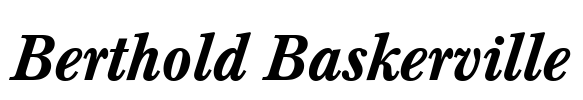 Berthold Baskerville