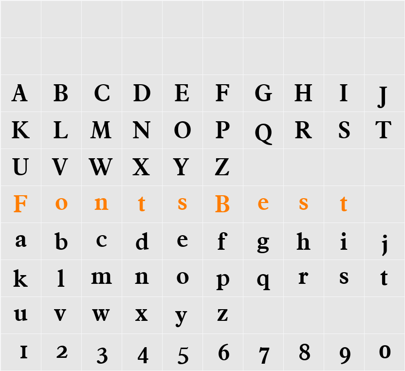 CharlesBecker Character Map