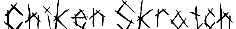Chiken Skratch Font Image